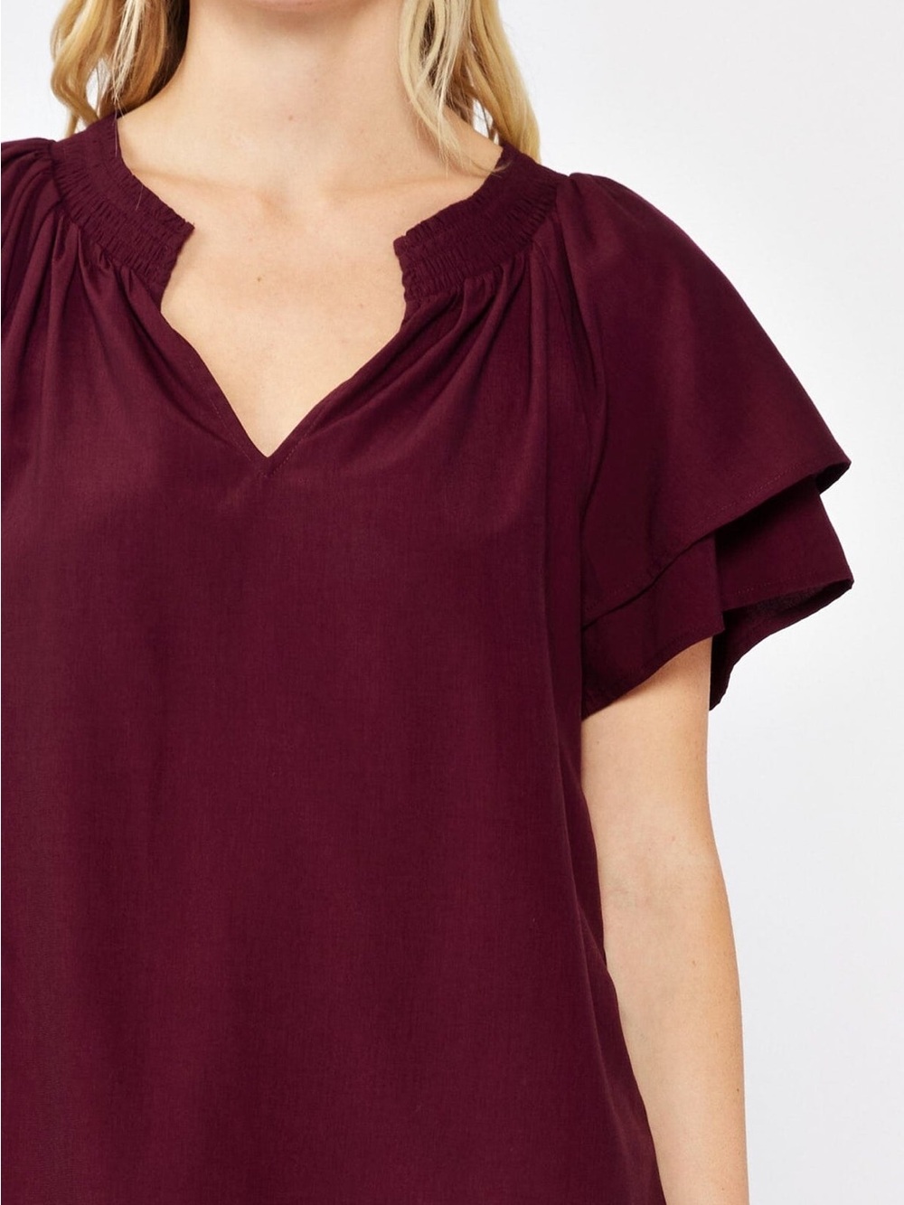 Lovestitch Women's Scarlett Serenade Top - Merlot - Picture 5 of 6